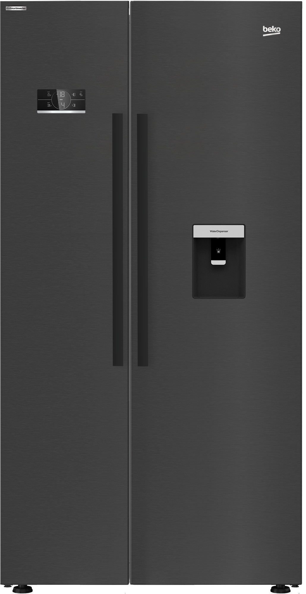 Beko black fridge freezer deals with water dispenser